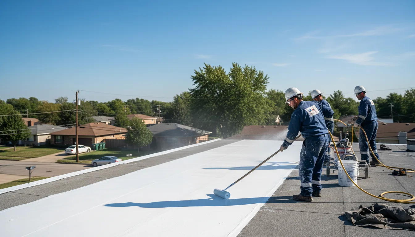 Commercial roof coating in Flemington, MO near me